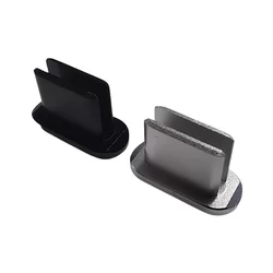 Egyéb kiegészítők: Porvédő kupak - Type-C (USB-C) csatlakozóba - fekete/ezüst, műanyag (2db)-3
