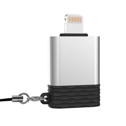 Adapter: XO NB186 - USB / Lightning adapter fekete/ezüst-2