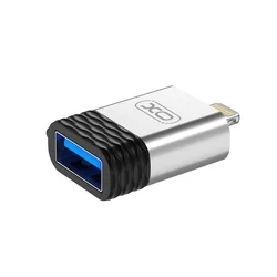 Adapter: XO NB186 - USB / Lightning adapter fekete/ezüst-1