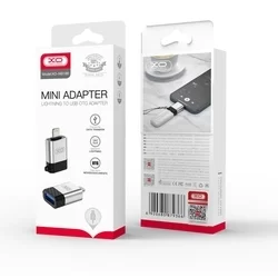 Adapter: XO NB186 - USB / Lightning adapter fekete/ezüst-3