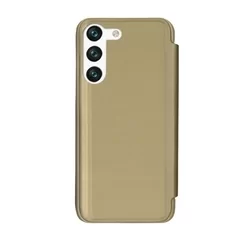 Telefontok Samsung Galaxy S23 - Arany Clear View Tok-1