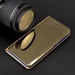 Telefontok Samsung Galaxy S23 - Arany Clear View Tok-3