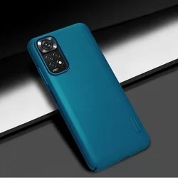 Telefontok Xiaomi Redmi Note 11 - Nillkin Super Frosted kék tok-2
