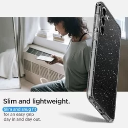 Telefontok Samsung Galaxy S23 - Spigen Liquid Crystal Glitter TPU átlátszó tok-9