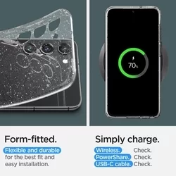 Telefontok Samsung Galaxy S23 - Spigen Liquid Crystal Glitter TPU átlátszó tok-10