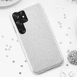 Samsung Galaxy S23 Ultra Telefontok - Ezüst Shiny tok-3