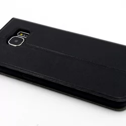 Telefontok UNIQ Fekete Kihajtható Tok - Samsung Galaxy S6 (8719273222393)-1