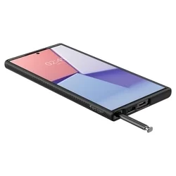 Telefontok Samsung Galaxy S23 Ultra - SPIGEN Liquid Air matt fekete hátlap tok-8