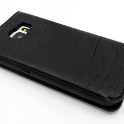 Telefontok UNIQ Fekete Kihajtható Tok - Samsung Galaxy S6 (8719273222546)-1