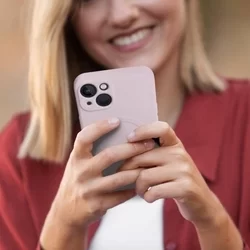 Telefontok iPhone 11 - MagSafe kompatibilis pink szilikon tok-1