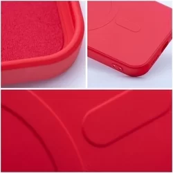 Telefontok iPhone 7 / 8 - MagSafe kompatibilis piros szilikon tok-1