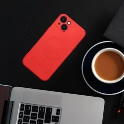 Telefontok iPhone 7 / 8 - MagSafe kompatibilis piros szilikon tok-4