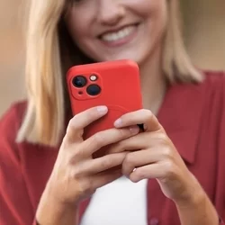 Telefontok iPhone 7 / 8 - MagSafe kompatibilis piros szilikon tok-5