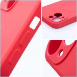 Telefontok iPhone SE 2022 - MagSafe kompatibilis piros szilikon tok-2