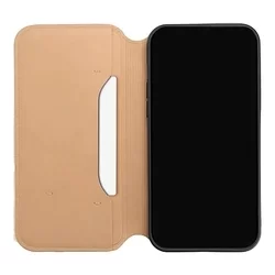 Xiaomi Redmi A1 Telefontok - Dual Pocket - arany mágneses átlátszó szilikon keretes könyvtok-1