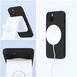 Telefontok iPhone 7 / 8 - MagSafe kompatibilis fekete szilikon tok-2
