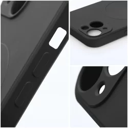 Telefontok iPhone SE2022 - MagSafe kompatibilis fekete szilikon tok-4