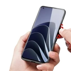 Telefontok OnePlus 10 Pro 5G - Dux Ducis Fino fekete műanyag tok, szilikon kerettel-4
