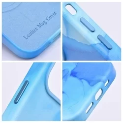 Telefontok iPhone 13 - Mag Cover - MagSafe kompatibilis kék műanyag hátlap tok-3