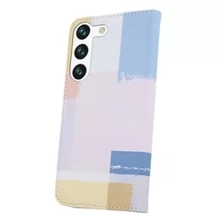 Telefontok Samsung Galaxy S23 - Smart Trendy Coloured Square - mágneses szilikon keretes könyvtok-2