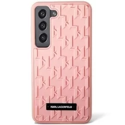 Telefontok Samsung Galaxy S23 - Karl Lagerfeld 3D Monogram - pink hátlap tok-1