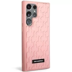 Telefontok Samsung Galaxy S23 Ultra - Karl Lagerfeld 3D Monogram - pink hátlap tok-2