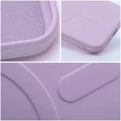Telefontok iPhone 12 mini - MagSafe kompatibilis pink szilikon tok-2