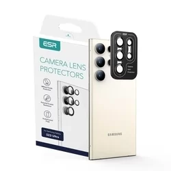 Üvegfólia Samsung Galaxy S23 Ultra - ESR kamera üvegfólia fekete kerettel/gyűrűvel-7