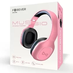 Headset: Forever BTH-505 - vezeték nélküli fejhallgató - pink-5