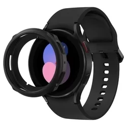 Samsung Galaxy Watch 4 (40 mm) - SPIGEN LIQUID AIR fekete szilikon védőtok-1