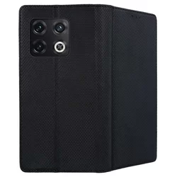 Telefontok OnePlus 10 Pro 5G - fekete mágneses szilikon keretes könyvtok-2