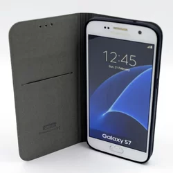 Telefontok UNIQ Fekete Kihajtható Tok - Samsung Galaxy S7 (8719273222423)-3