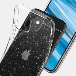 Telefontok iPhone 12 mini - Spigen Liquid Crystal Glitter átlátszó tok-4