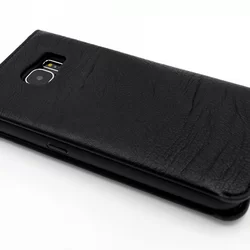 Telefontok UNIQ Fekete Kihajtható Tok - Samsung Galaxy S7 (8719273222577)-1
