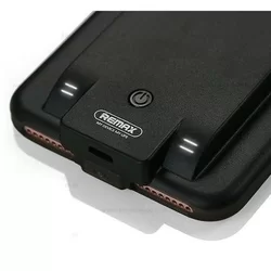 Telefontok iPhone 6 / iPhone 7/ iPhone 8 - Remax PN-03 fekete külső akkumulátor tok 3400 mAh-1