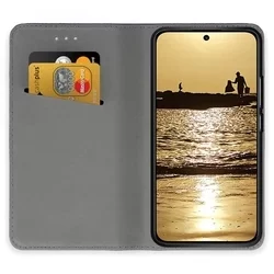 Xiaomi 13 Pro Telefontok - fekete mágneses szilikon keretes könyvtok-1