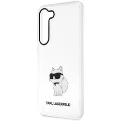 Telefontok Samsung Galaxy S23 - Karl Lagerfeld Ikonik Choupette - átlátszó műanyag hátlap tok-5