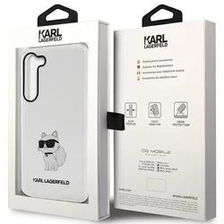 Telefontok Samsung Galaxy S23 - Karl Lagerfeld Ikonik Choupette - átlátszó műanyag hátlap tok-7