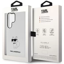 Telefontok Samsung Galaxy S23 Ultra - Karl Lagerfeld Ikonik Choupette - átlátszó műanyag hátlap tok-7