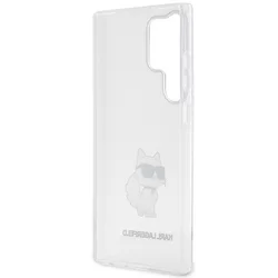 Telefontok Samsung Galaxy S23 Ultra - Karl Lagerfeld Ikonik Choupette - átlátszó műanyag hátlap tok-6
