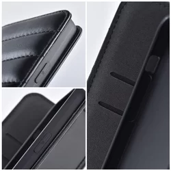 Telefontok Samsung Galaxy S23+ (S23 Plus) - Puffer - fekete mágneses szilikon keretes könyvtok-3