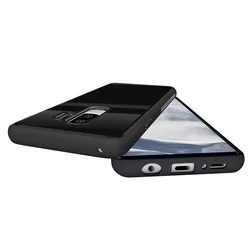 Telefontok Samsung S9 G960 - fekete üveg hátlaptok-1