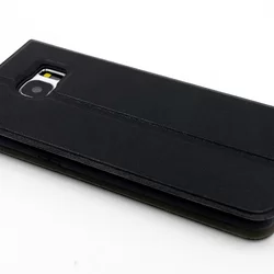 Telefontok UNIQ Fekete Kihajtható Tok - Samsung Galaxy S7 Edge (8719273222454)-1