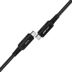 ACEFAST C4-03 - Type-C (USB-C) / Type-C (USB-C) fekete szövet kábel, 2m, 5A-2