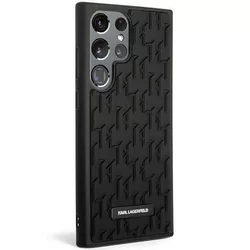 Telefontok Samsung Galaxy S23 Ultra - Karl Lagerfeld Rubber Mono Logo - fekete hátlap tok-2