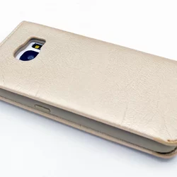 Telefontok UNIQ Kihajtható Tok Arany - Samsung Galaxy S6 (8719273222553)-1