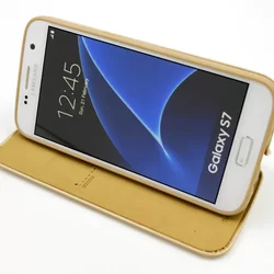 Telefontok UNIQ Kihajtható Tok Arany - Samsung Galaxy S7 (8719273222287)-1