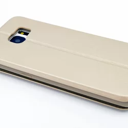 Telefontok UNIQ Kihajtható Tok Arany - Samsung Galaxy S7 Edge (8719273222317)-1