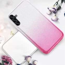 Telefontok Samsung Galaxy A14 5G - Ezüst / pink Shiny tok-2