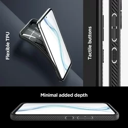 Telefontok Samsung Galaxy A54 5G - SPIGEN Liquid Air matt fekete hátlap tok-9